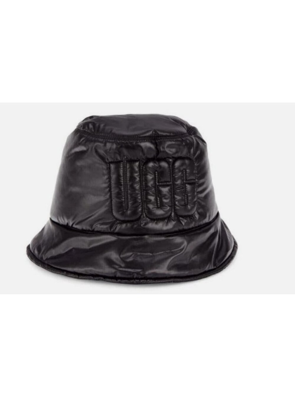 UGG logo quilted nylon women's bucket hat - Black Size Small/Medium